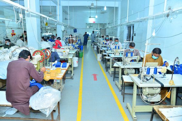 Dedicated sewing lines